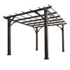 Cedar Wood Pergola, Wind Secure, Strong, Quality Made, Rot Resistant, Concrete Anchors, Spacious for Outdoor Patio, Deck