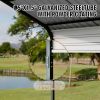 Carport 12x20 FT Heavy Duty Carport CanopyUpdated Frame Structure Galvanized Steel Roof and Enhanced BaseMetal Carport Garage for Pickup, Boat
